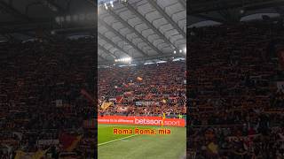 🏟️? Tutto lo stadio💛❤️?? #asroma #football #seriea #lyrics #anthem