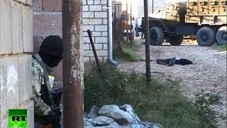 5 боевиков уничтожены в ходе спецоперации под Махачкалой (ОПЕРАТИВНАЯ СЪЕМКА)