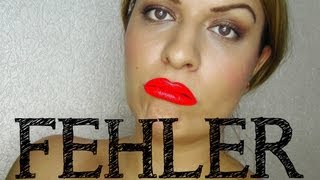 Make up Mistakes - Fehler die man vermeiden kann