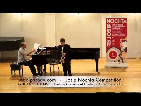 JOSIP NOCHTA COMPETITION GIULIANO DI LENNO Prelude Cadence et Finale by Alfred Desenclos
