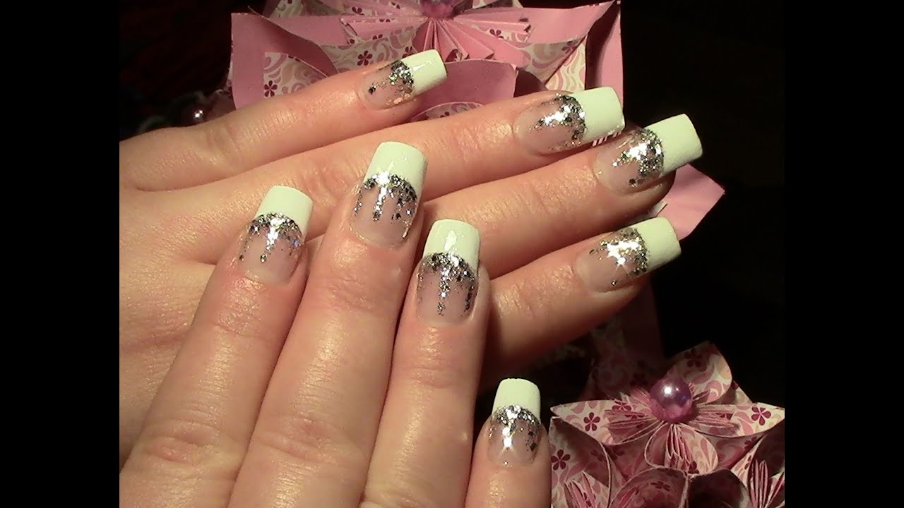 Silver Glitter Nageldesign schick u. einfach selber machen Silver Glitter Nageldesign schick u. einfach selber machen