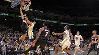 Nicolas Batum Soars In for the Exclamation Point Slam!