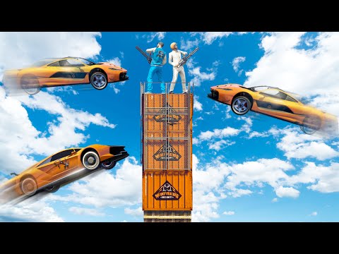 DEFEND THE TOWER CHALLENGE! (GTA 5 Funny Moments)