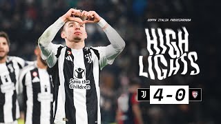 HIGHLIGHTS COPPA ITALIA | Juventus 4-0 Cagliari | DV9, Koop, Chico & Nico send us to the next round!