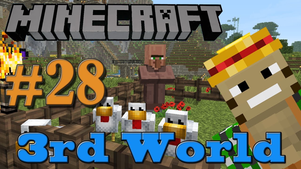 Tasty Porkchops - Minecraft 3rd World LP #28 - YouTube