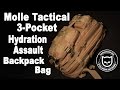 AIRSOFT | REVIEW | TBC | Molle Tactical 3-Pocket Hydration Assault Backpack Bag ( ENGLISH SUBS )