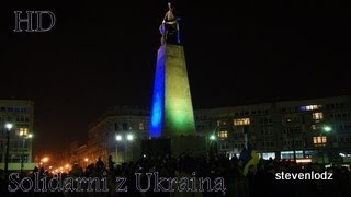 Awantura - Wiec solidarności z Ukraińcami - Plac Wolności Łódź