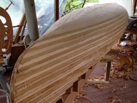 Ranger Prospector Wood Strip canoe Build Part1 - YouTube