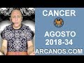 Video Horscopo Semanal CNCER  del 19 al 25 Agosto 2018 (Semana 2018-34) (Lectura del Tarot)
