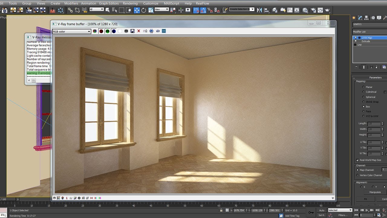 vray settings for space