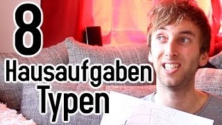 8 Hausaufgaben Typen !!!