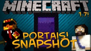 MINECRAFT 1.7!!! - NOVOS PORTAIS!! :D (13w37a)