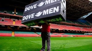 Rugby Players Maintain Their Stadiums Ahead of Autumn Tests!