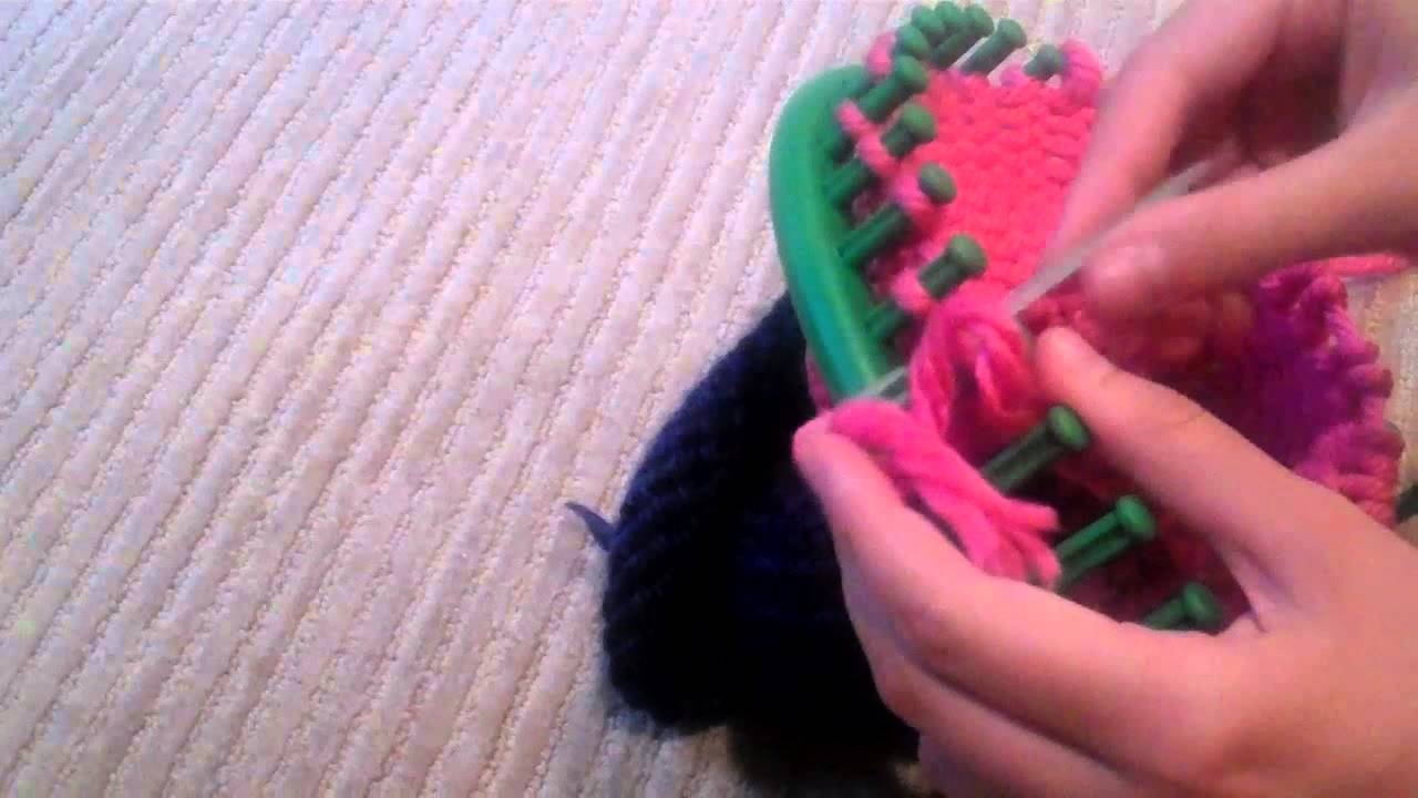how to finish a hat on a loom