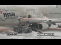 2/26/2009 Winter Storm Aircraft DeIce Stock Video