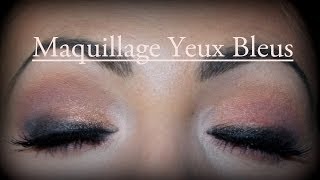 Maquillage des yeux bleus