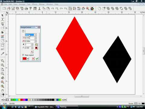 FlexiSIGN Pro 8.1 Tutorial - Creating a Diamond