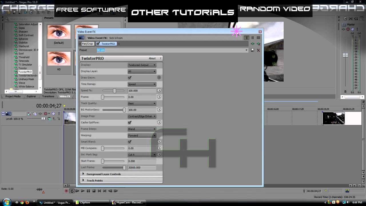 Sony Vegas Pro 11 Twixtor Tutorial - YouTube