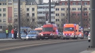 Person drohte von Kennedybrücke in Bonn in den Rhein zu springen am 19.01.2014