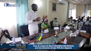 GABON / POLITIQUE : Prise de contact de Biendi MAGANGA MOUSSAVOU avec les structures de base PDG de la Ngounié