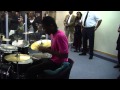 watch this! drummer plays under the an