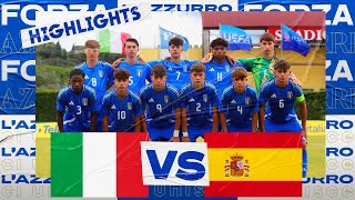 Highlights: Italia-Spagna 2-3 I Under 16 | Centro Tecnico Federale "Luigi Ridolfi" Coverciano