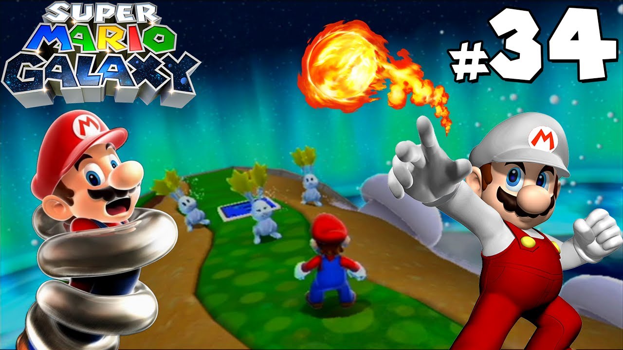 Super Mario Galaxy - Gameplay Walkthrough - Matter Splatter Galaxy ...