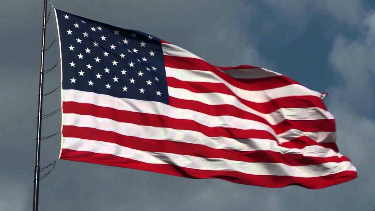 American Flag waving | Free HD stock footage with National Anthem sung ...