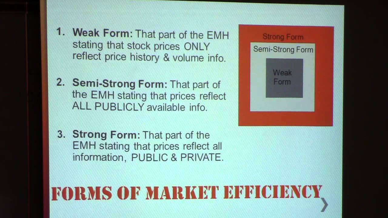 efficient market hypthesis efficient market hypthesis