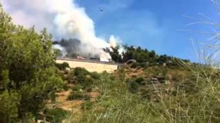 Incendio camion Autostrada Bordighera