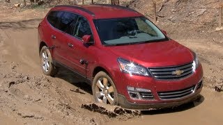 2013 Dodge Durango vs Chevy Traverse Muddy Off-Road Mashup Review (Part 2)