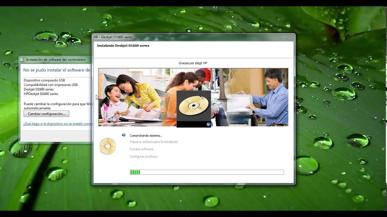 Instalar drivers HPDeskjet D1600 series 1660 - YouTube