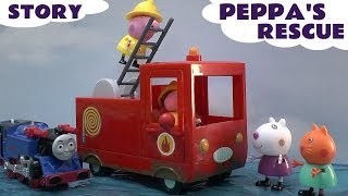 Peppa Pig Story Thomas and Friends Play Doh Hello Kitty Fire Engine Search and Rescue Playdough