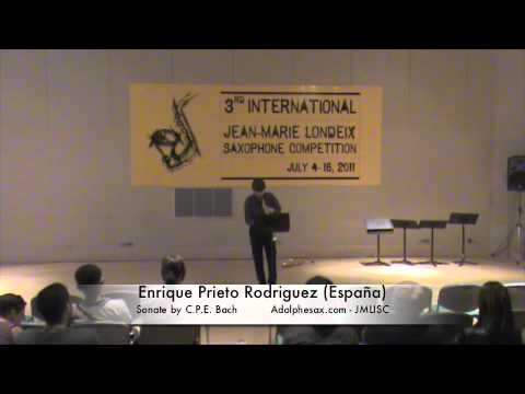 3rd JMLISC: Enrique Prieto Rodriguez (Espan?a) Sonate C.P.E. Bach