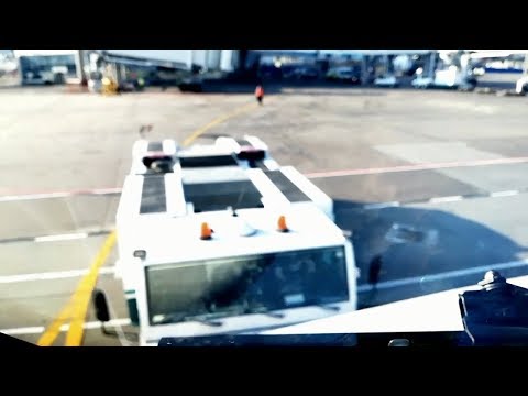 Funny Time-lapse LONG PUSH BACK AT MOSCOW AIRPORT & TAKE OFF, GREAT BACK GROUND MUSIC