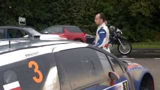 Rajd Polski 2013 Robert Kubica opieprza kibiców