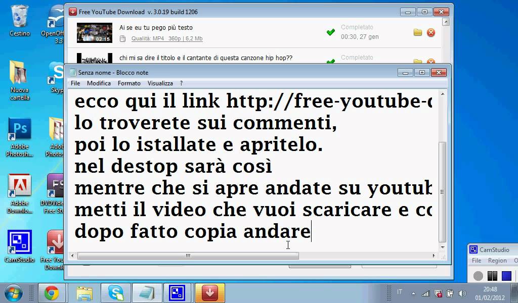 come scaricare video da youtube