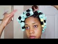Thumbnail 2 for How To: Heatless Roller Set Curls On Natural Hair Thumbnail 2 for How To: Heatless Roller Set Curls On Natural Hair