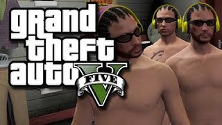 GTA 5 Online Random and Funny Moments! -  Nudist Colony and No Homo!  KYR SP33DY