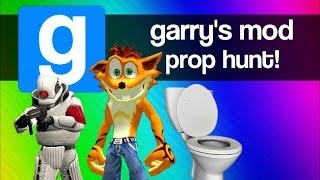 Gmod Prop Hunt Funny Moments - Magic Short Bus, Crash Bandicoot, Secret Room? (Garry's Mod Fun)