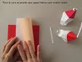 1 - Tutorial: Origami Santa Gift Box --Cajita Papá Noel