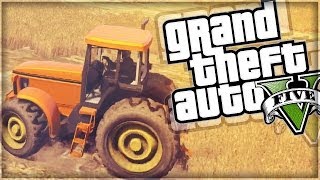 GTA 5 Funny Moments | Funny Tractor & Lawnmower Racing!  (GTA V Online)