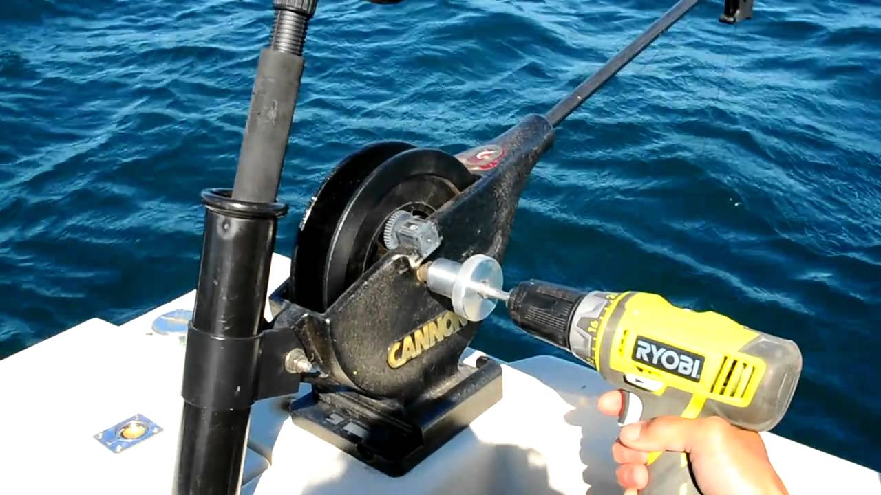 Add power to any Cannon Manual Downrigger UniTroll with the RiggerEase