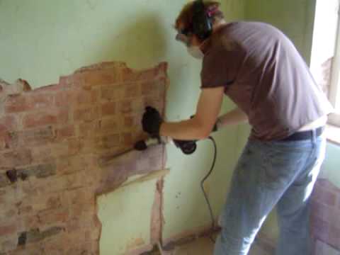 remove lath and plaster wall