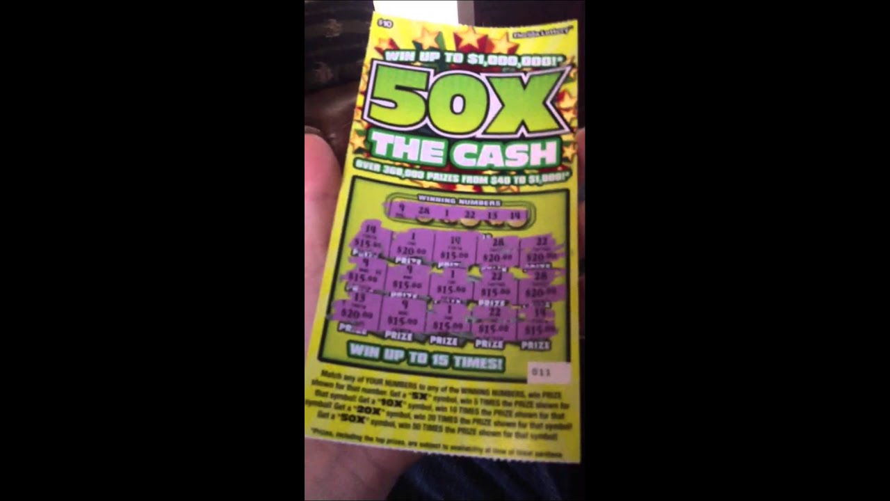 NICE WIN Florida Lottery Scratch Off $10 Ticket 50x The 