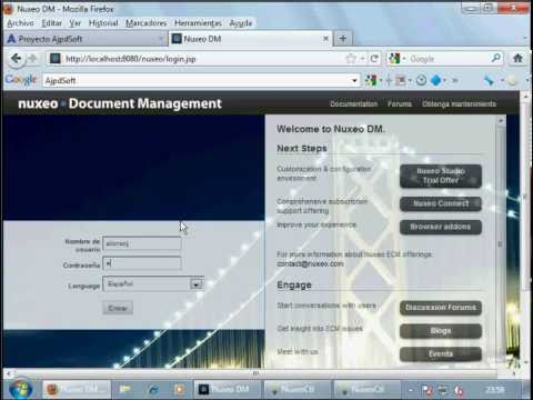 Instalar Nuxeo, gestor documental gratuito en Windows 7 - YouTube