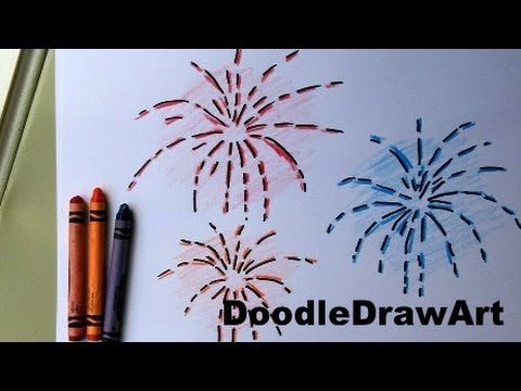 How To Draw Fireworks - Easy Drawing Lesson for kids.EASY! - YouTube