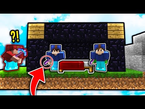 HILARIOUS BED DEFENSE STRATEGY! (Minecraft Bed Wars Trolling)