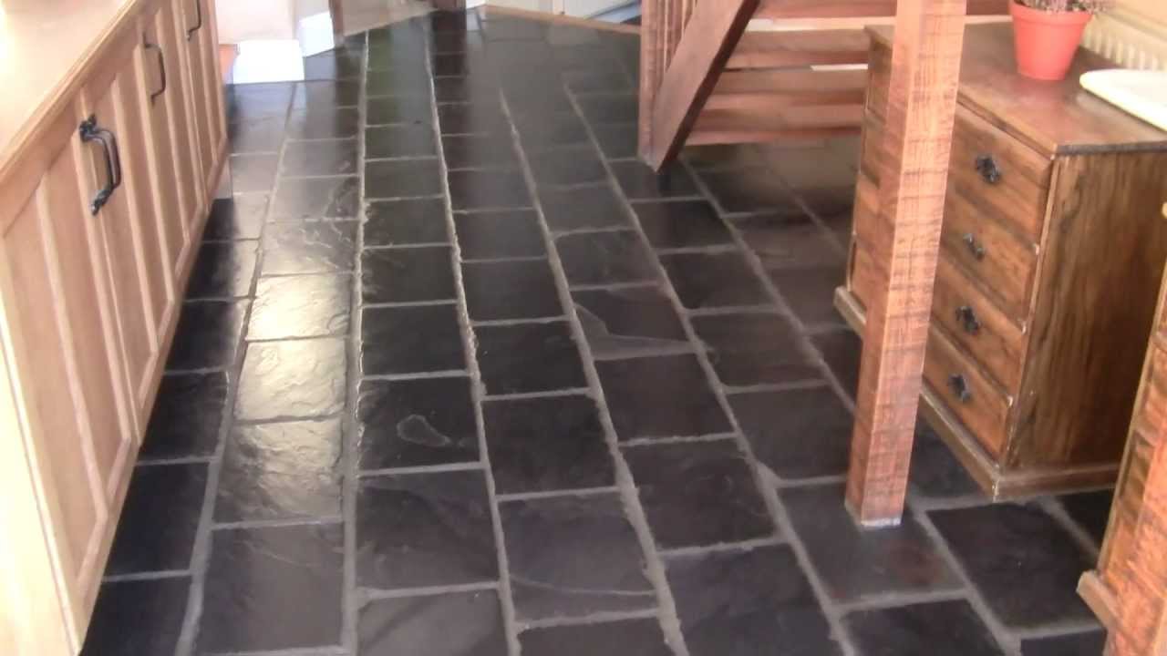 Slate Floor Tiles How To Clean Black Slate Floor Tiles
