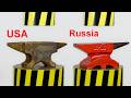 HYDRAULIC PRESS VS ANVILS OF DIFFERENT COUNTRIES